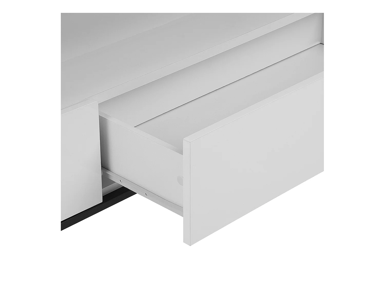 Stylisches TV-Möbel in elegantem Weiss mit Hochglanz und LED-Beleuchtung Sydney