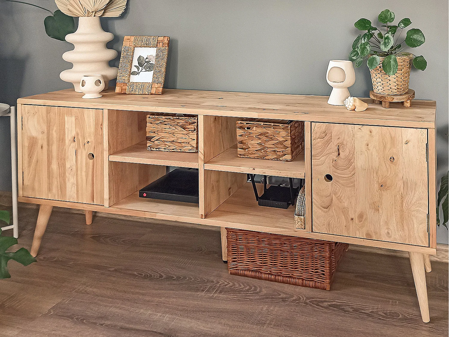 TV-meubel CHANDLER Hout Lichtbruin