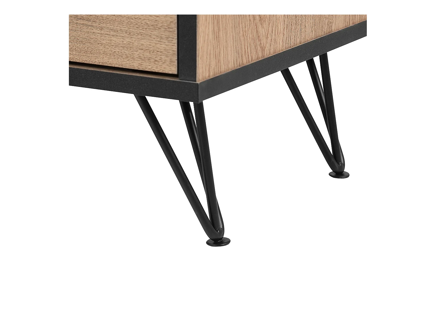 Szafka RTV HALSTON Brązowy/ czarny