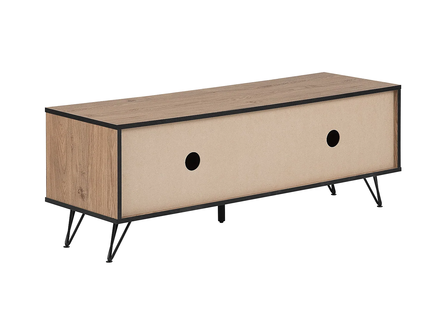 Szafka RTV HALSTON Brązowy/ czarny