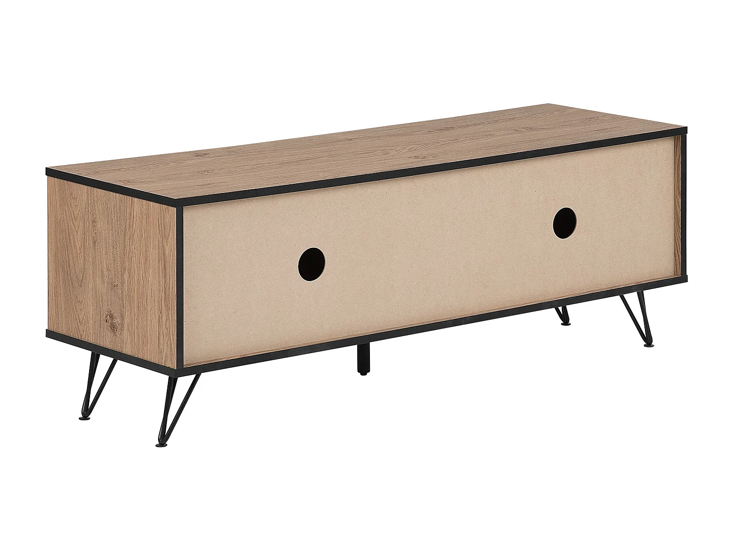 Meuble TV HALSTON Marron/noir