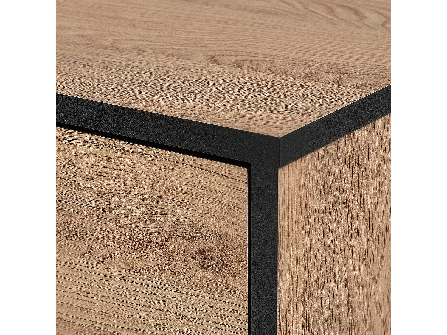 Meuble TV HALSTON Marron/noir