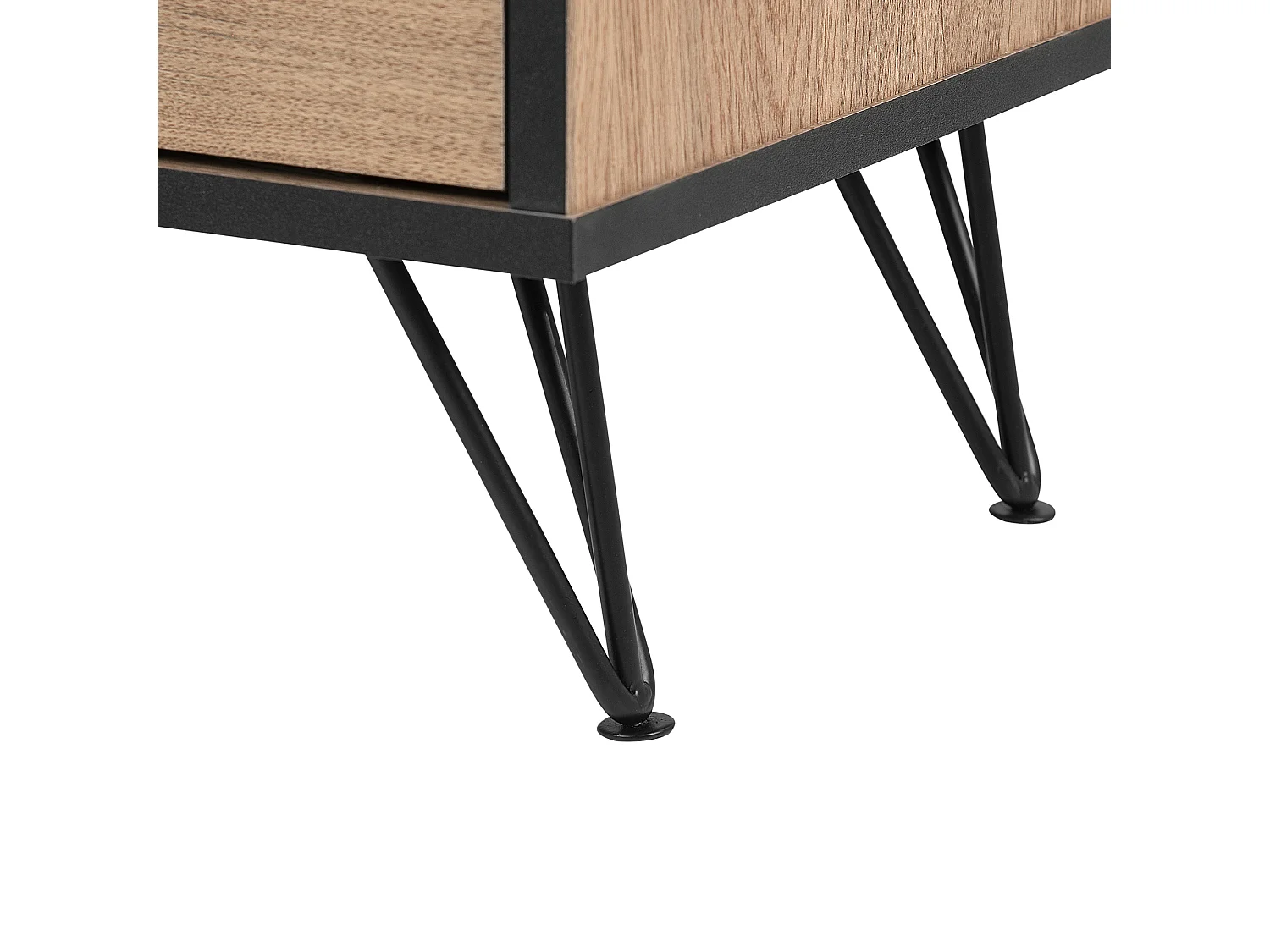 Meuble TV HALSTON Marron/noir