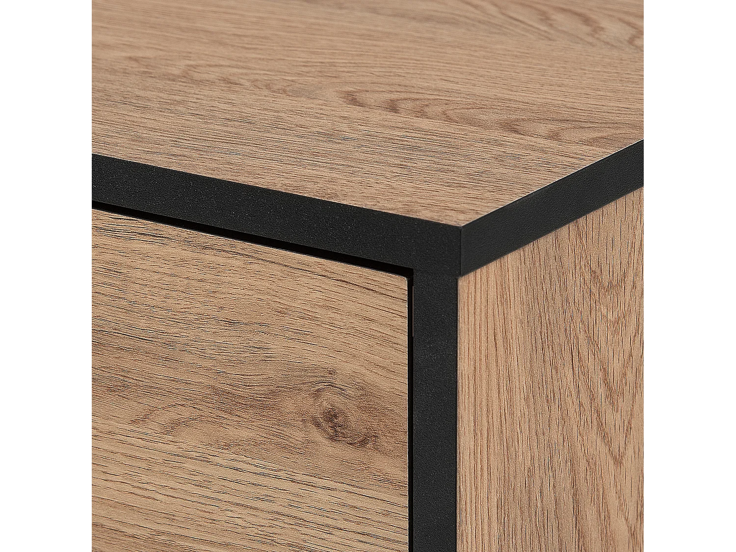 TV-meubel HALSTON Bruin/zwart