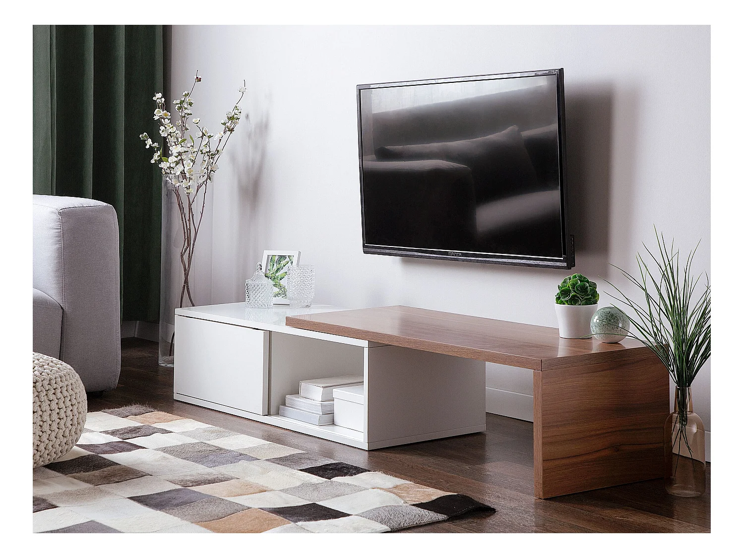 Meuble TV YONKERS Blanc