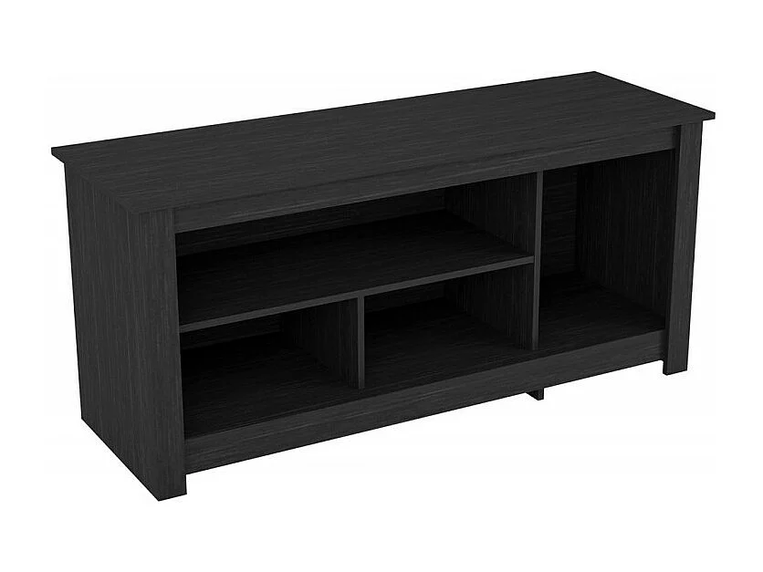 Meuble TV 55 Pouces Maxi Noir 4 Niches L 136 H 63 P 45 cm