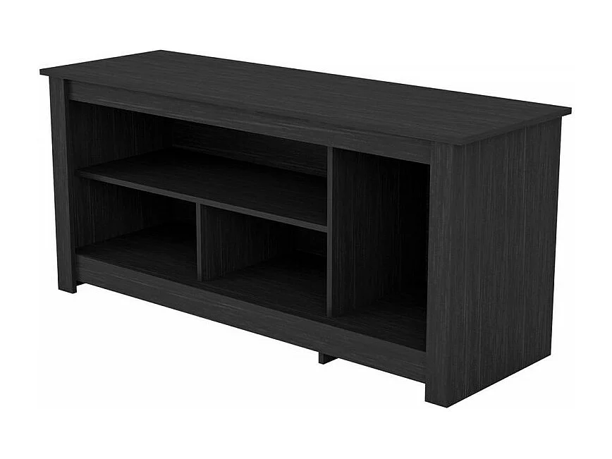 Meuble TV 55 Pouces Maxi Noir 4 Niches L 136 H 63 P 45 cm