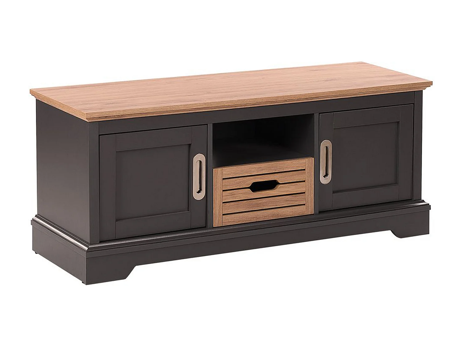 Meuble TV GARET Gris foncé