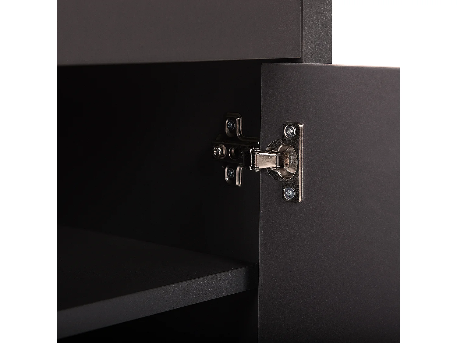 Meuble TV GARET Gris foncé