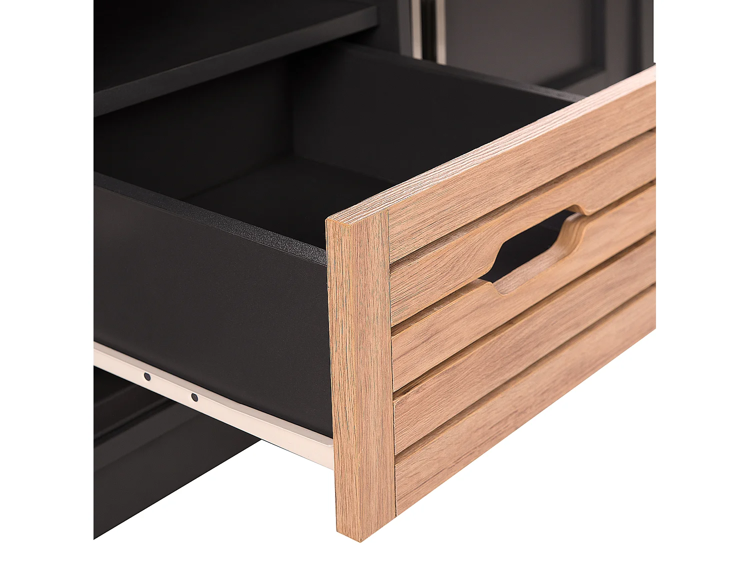 Meuble TV GARET Gris foncé