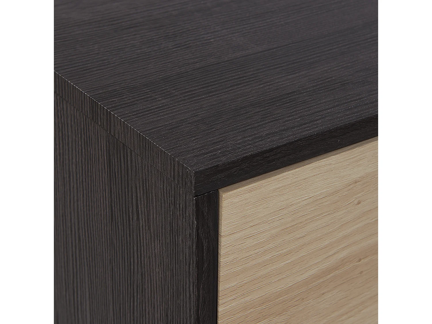 Meuble TV MAINE Marron/noir