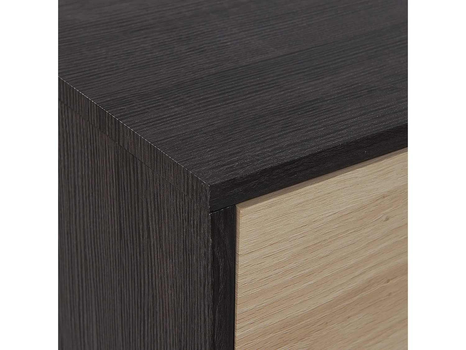 Meuble TV MAINE Marron/noir