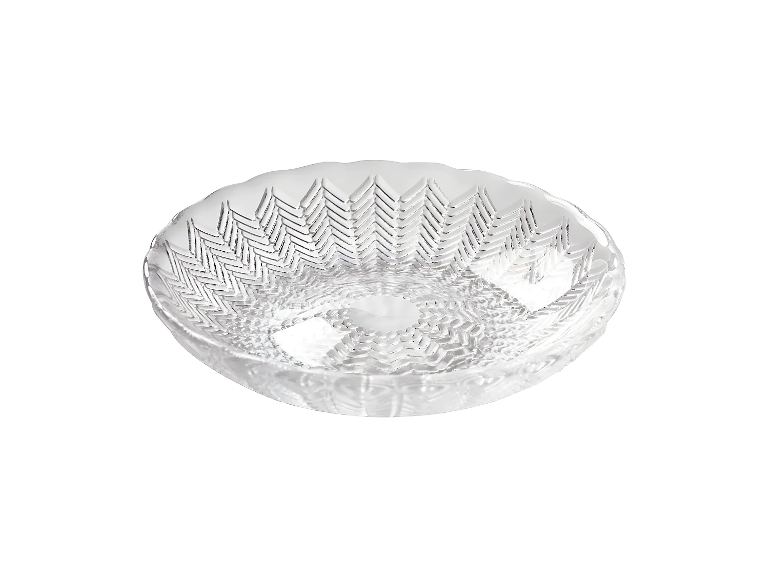 Set de salle de bain 9x9x14cm 2 pièces en verre transparent