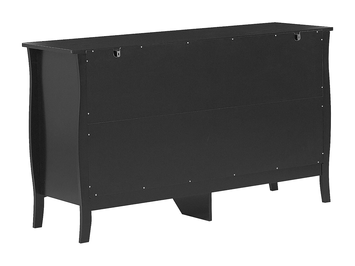 Wunderschönes Sideboard aus MDF-Platte im Jugendstil schwarz Winchester