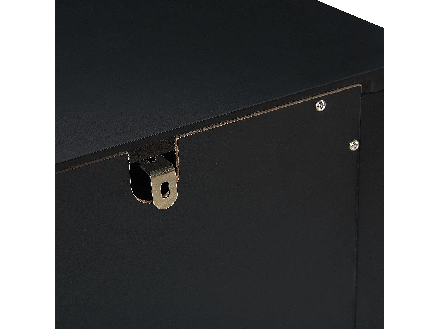 Wunderschönes Sideboard aus MDF-Platte im Jugendstil schwarz Winchester