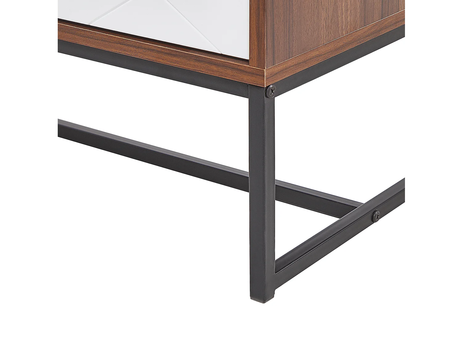 Armoire NUEVA Marron foncé/blanc