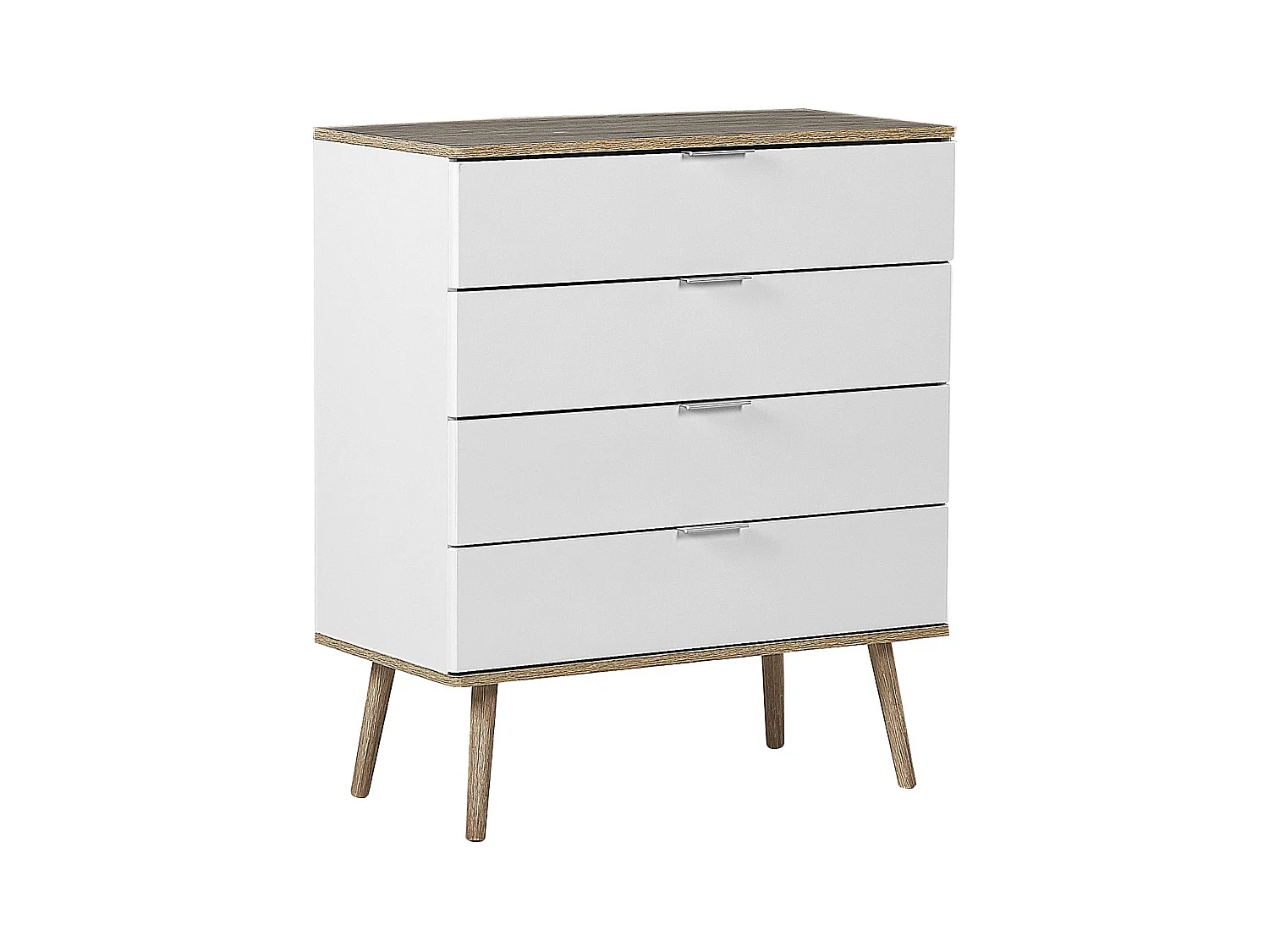 Wunderschönes Sideboard im skandinavischen Stil weiß / heller Holzfarbton Walpi