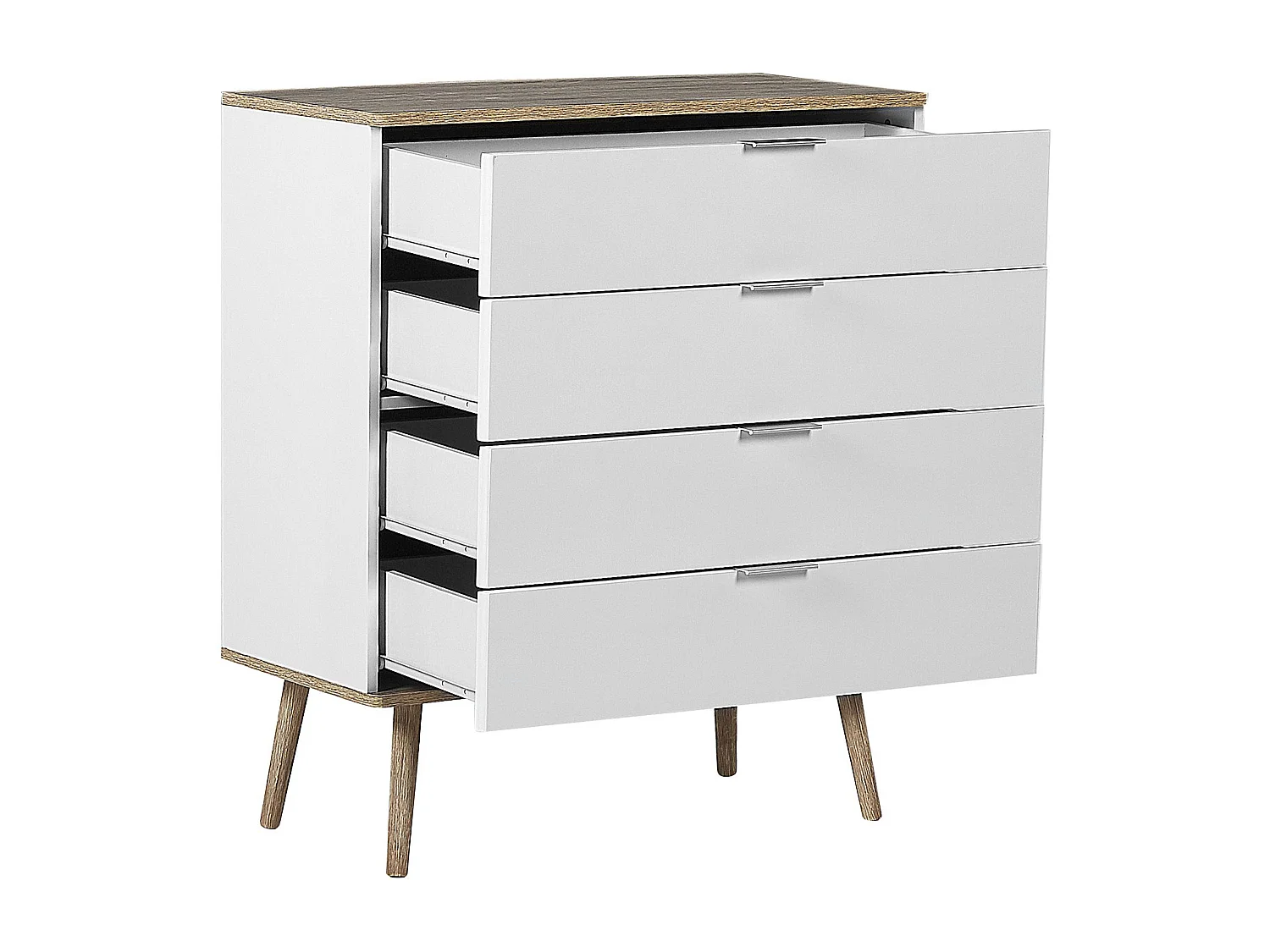 Commode à 4 tiroirs WALPI Blanc