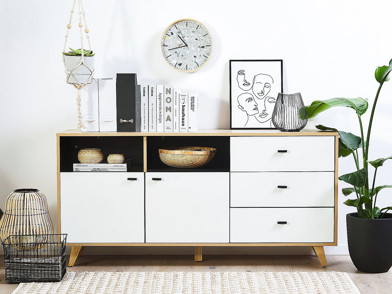 Dressoir met 2 deuren ILION Wit