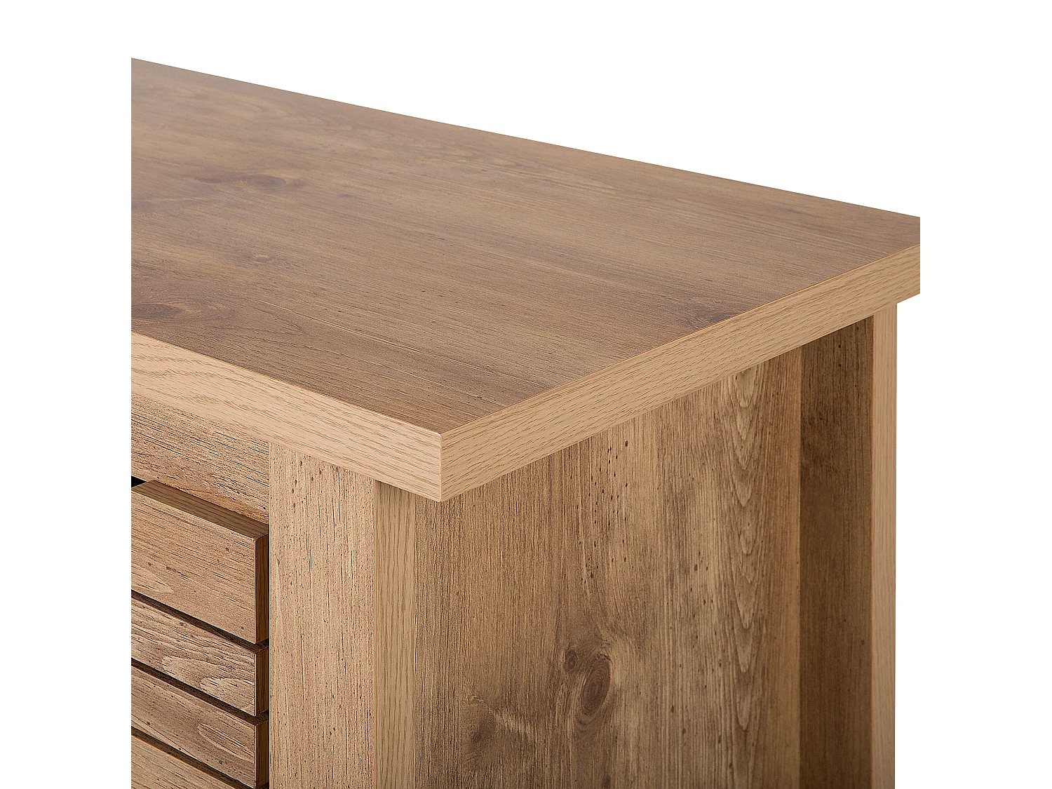 Kommode Beistellschrank rustikal modern heller Holzfarbton Agora