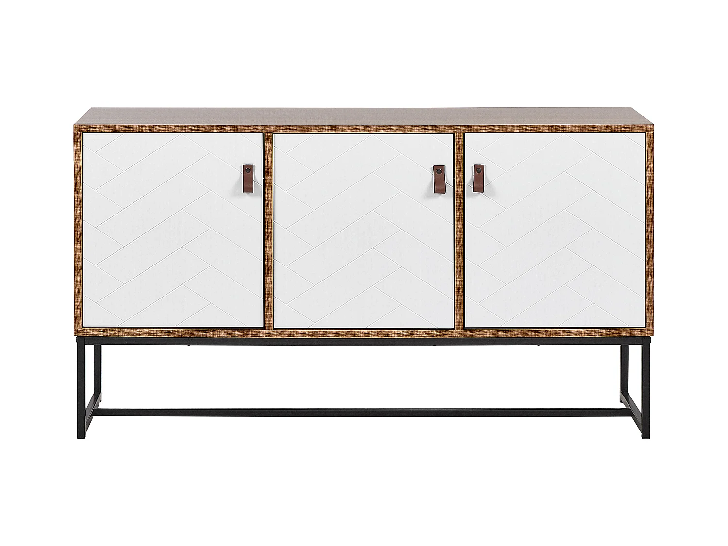 Armário NUEVA Castanho claro/Branco