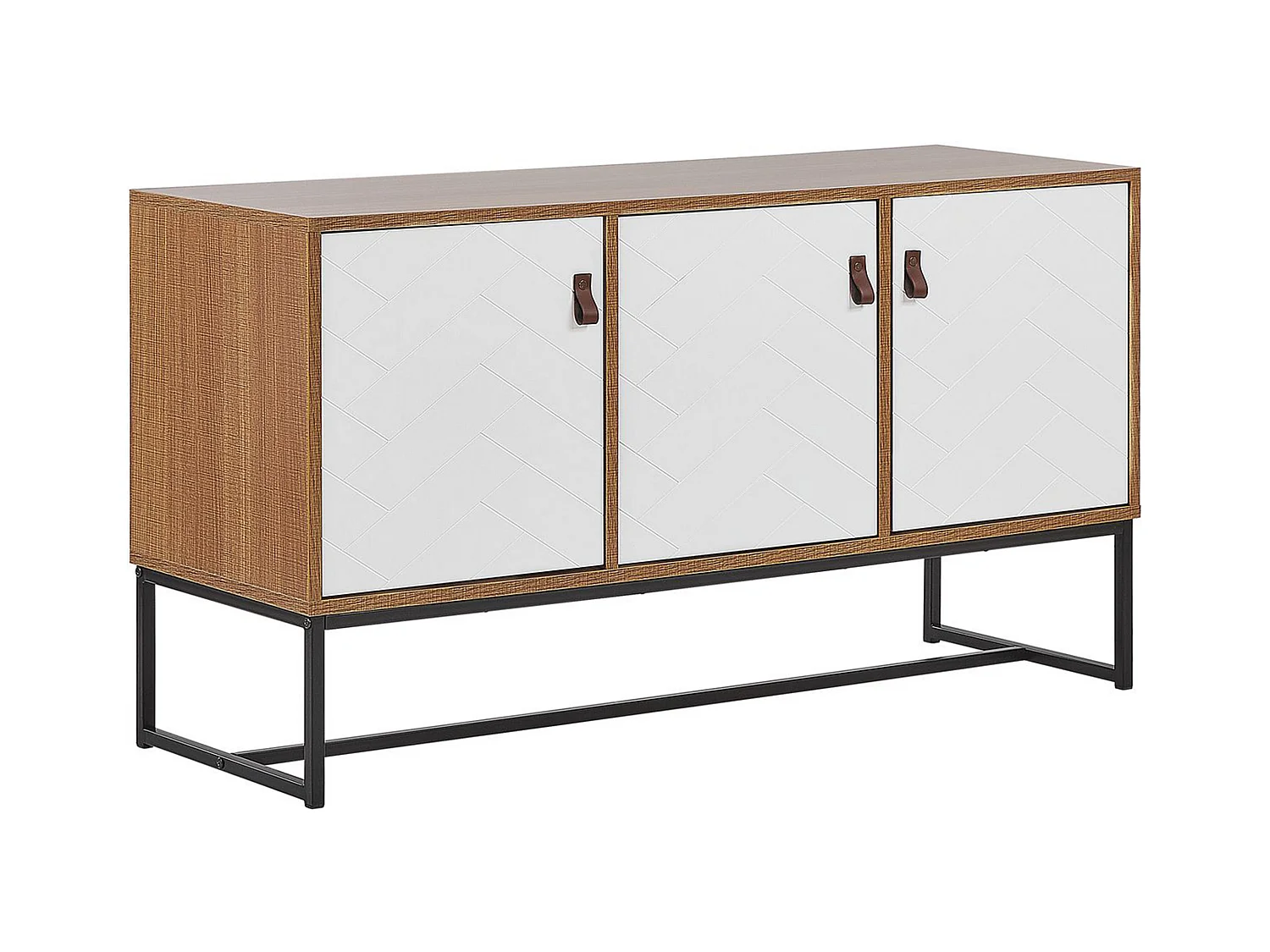 Armoire NUEVA Marron clair/blanc