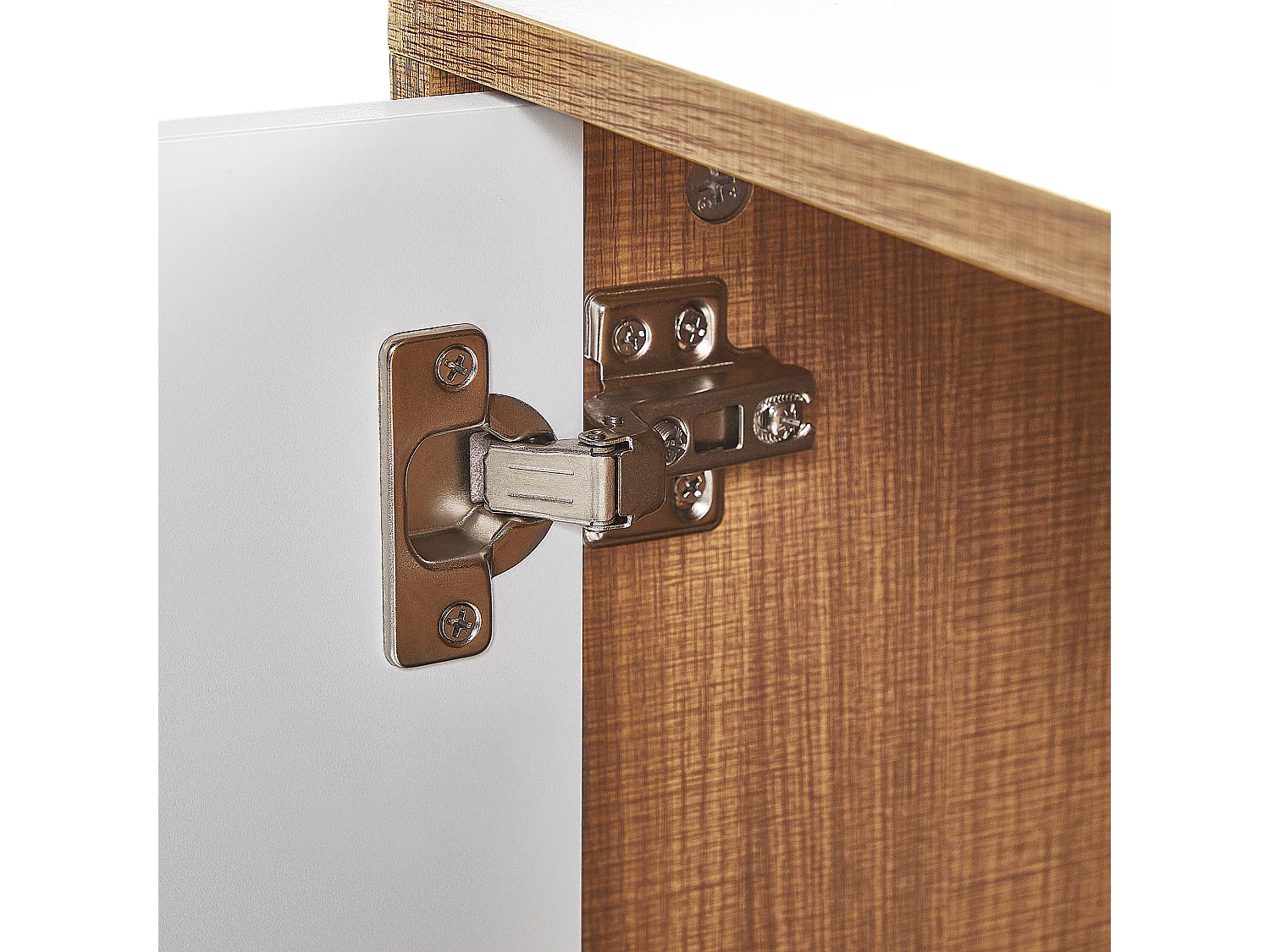 Armoire NUEVA Marron clair/blanc