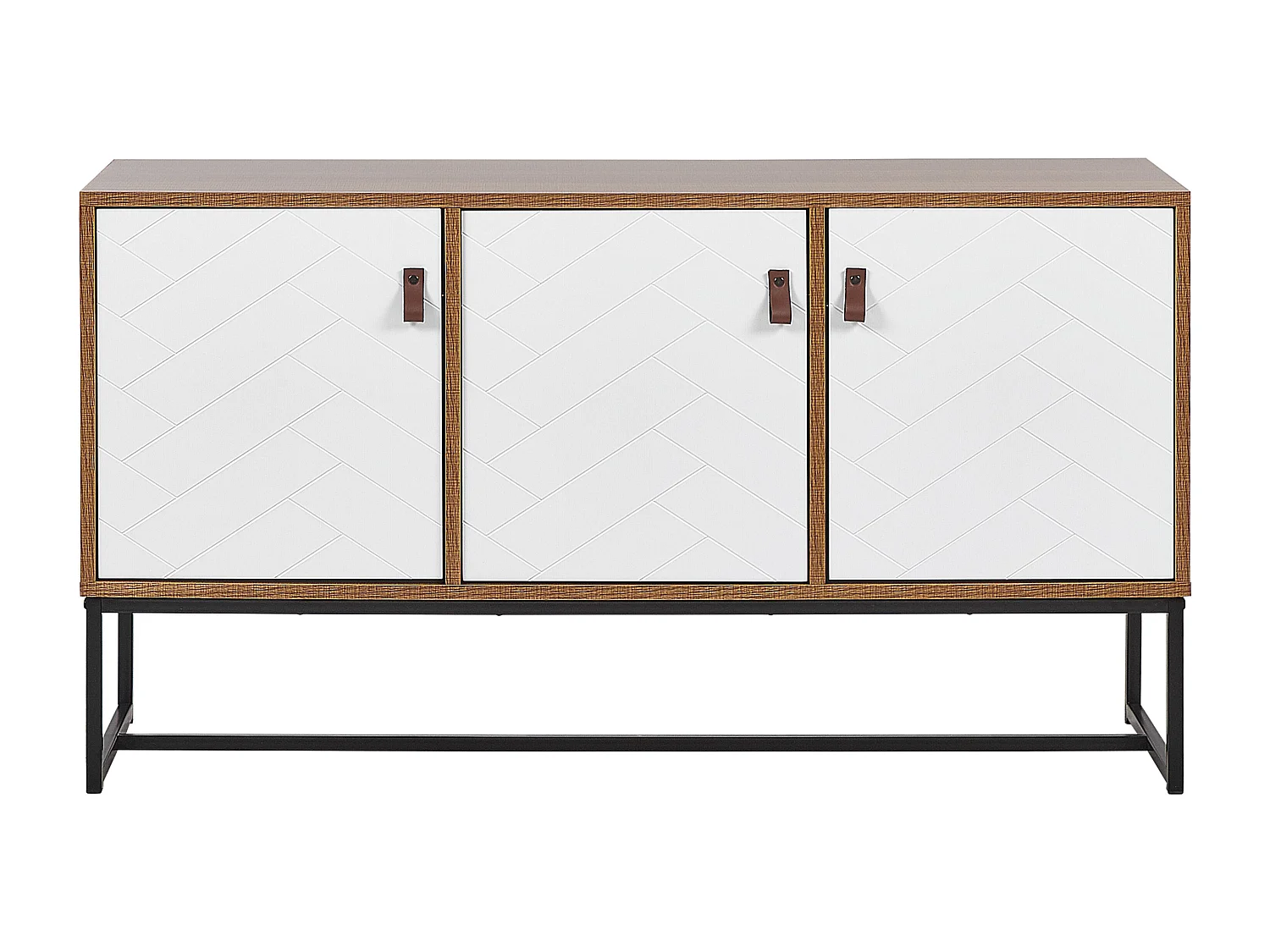 Armoire NUEVA Marron clair/blanc