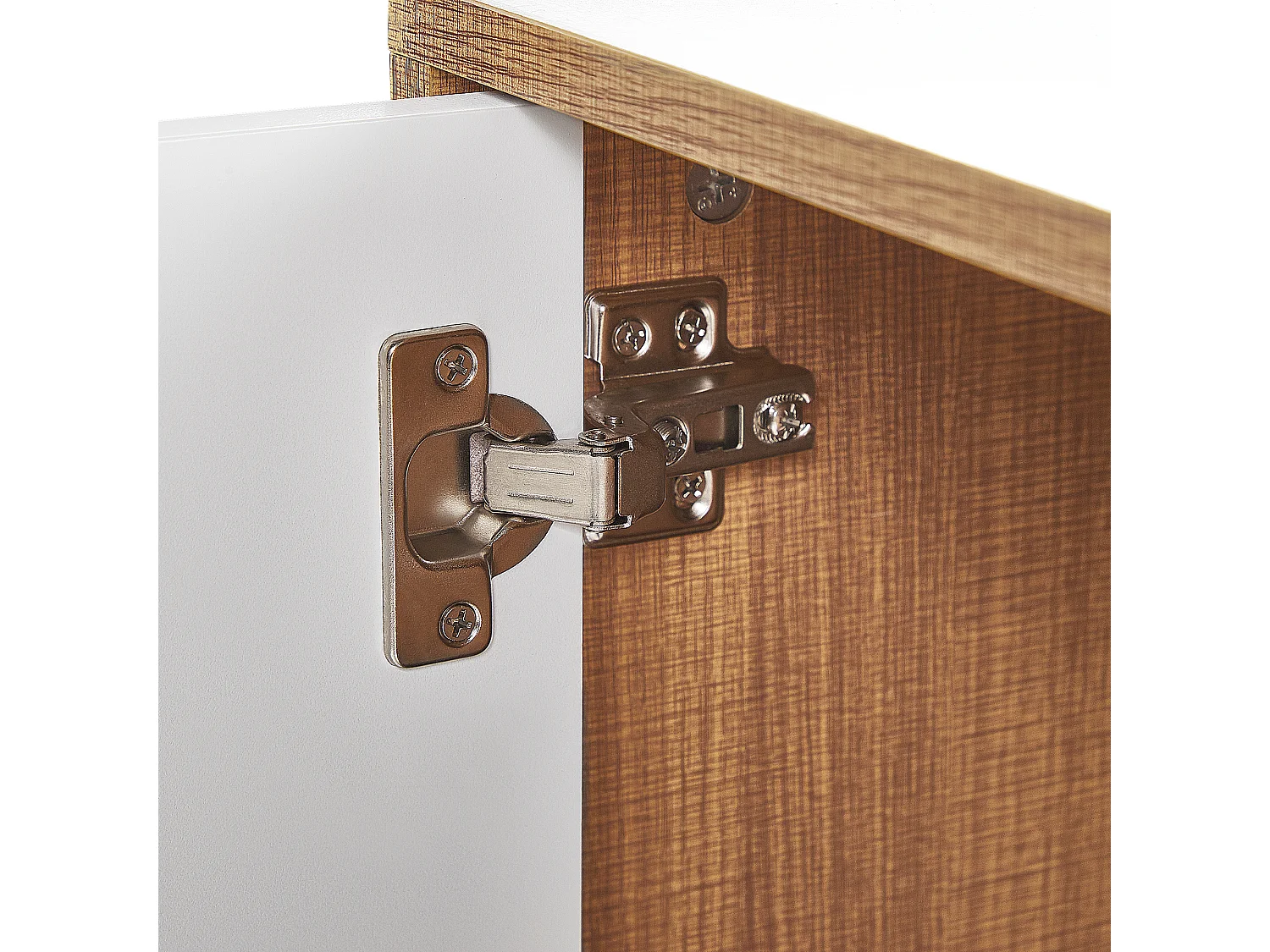 Armoire NUEVA Marron clair/blanc