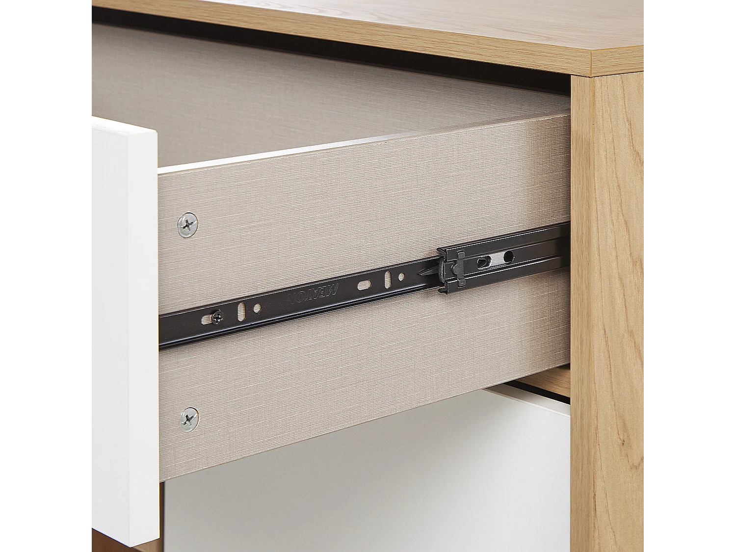 Commode 2 portes ITACA Marron/blanc