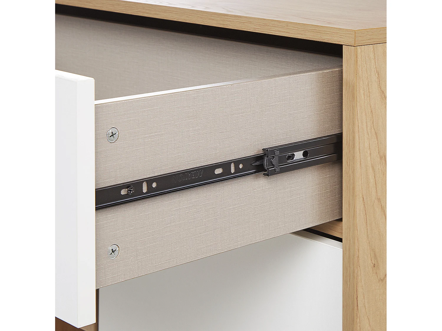 Sideboard mit 2 Türen ITACA Braun / Weiss