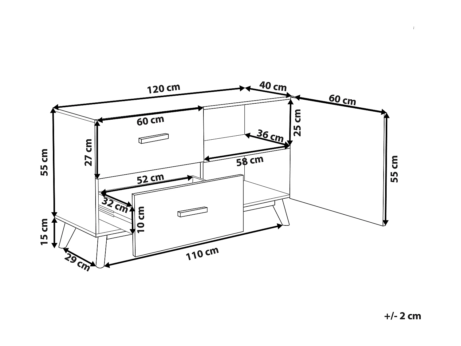 Commode FILI 70 cm Blanc