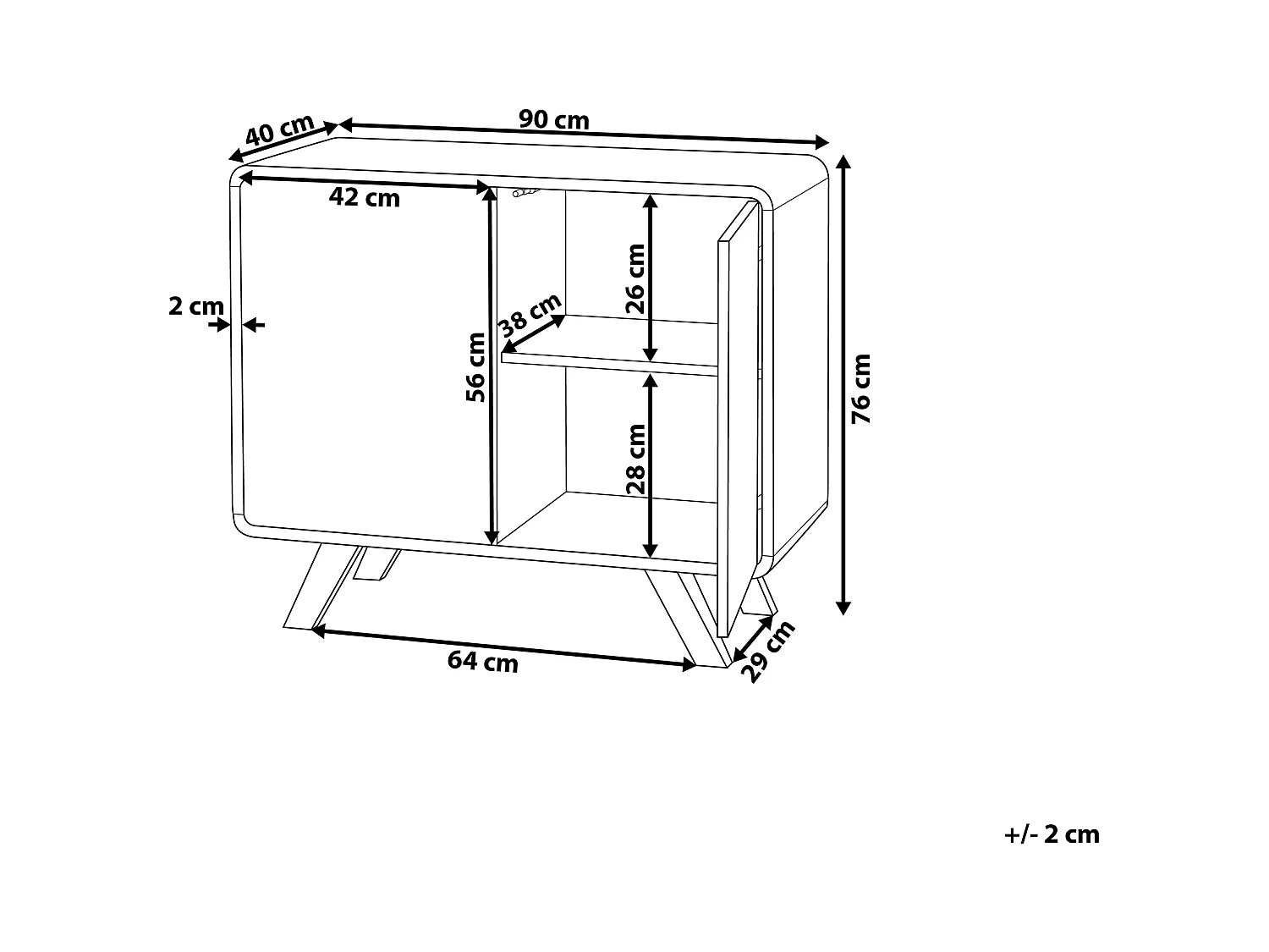 Armoire MILO Imitation bois Blanc