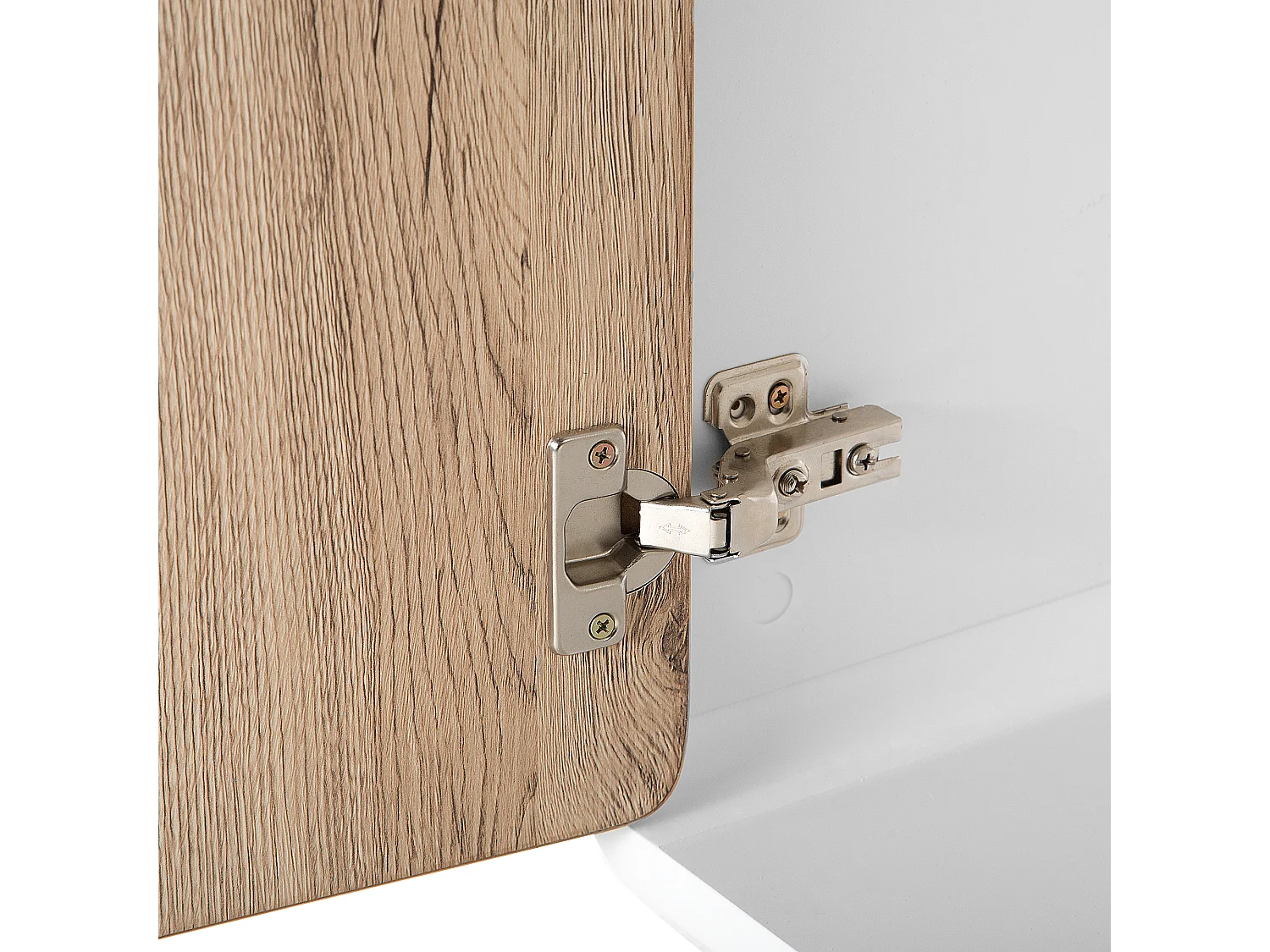 Armoire MILO Imitation bois Blanc