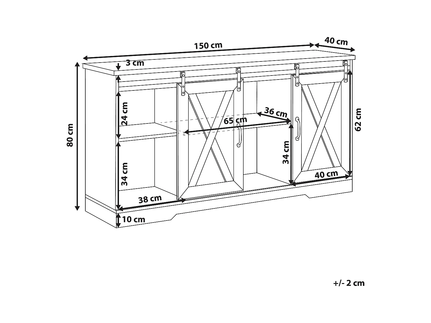 Commode ULAN Marron clair