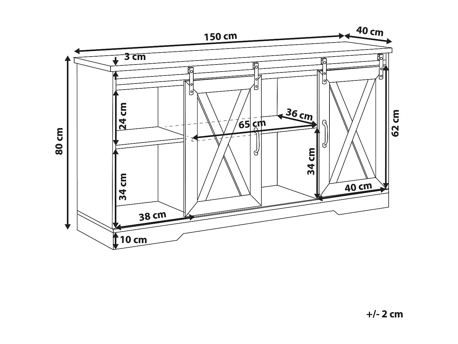 Dressoir ULAN Lichtbruin