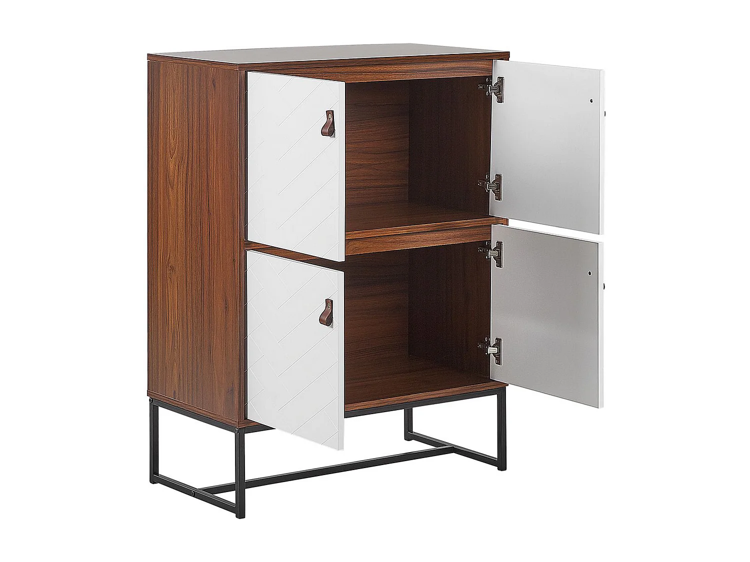 Kast NUEVA Donkerbruin/wit