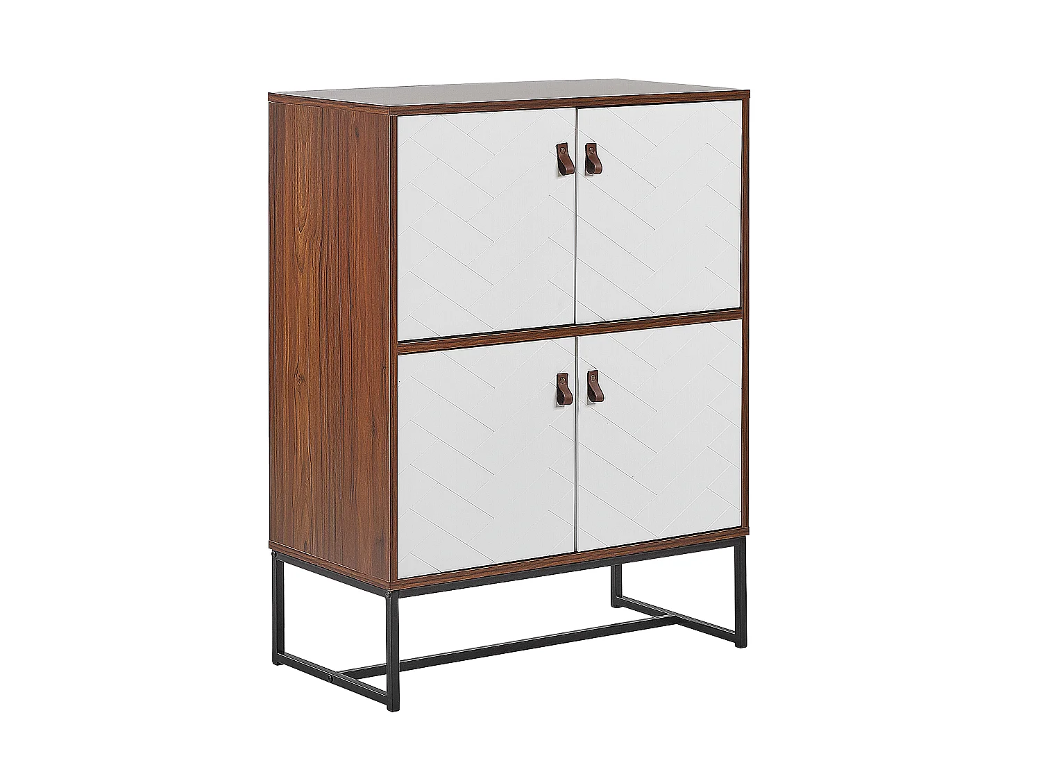 Kast NUEVA Donkerbruin/wit