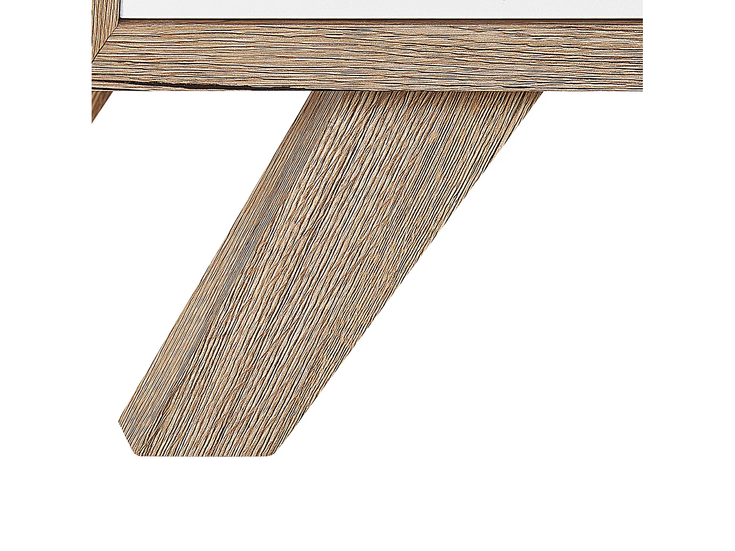 Commode 2 portes FORESTER Marron/blanc