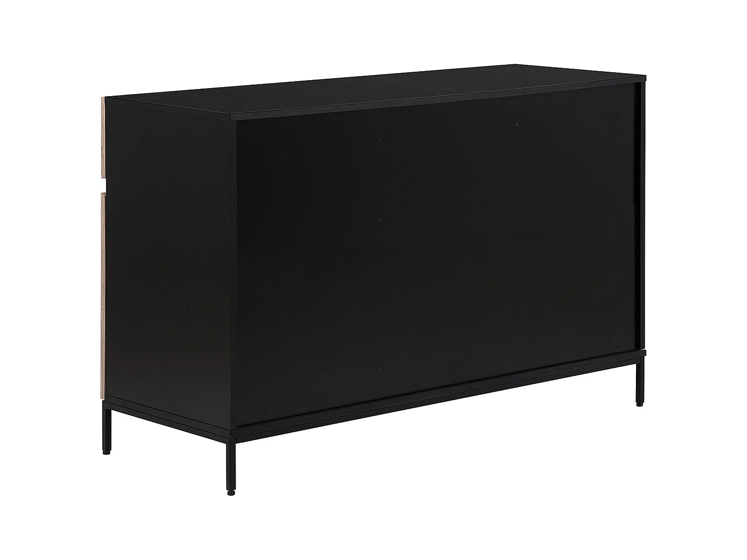Commode hout/metaal lichtbruin/zwart SYDNEY