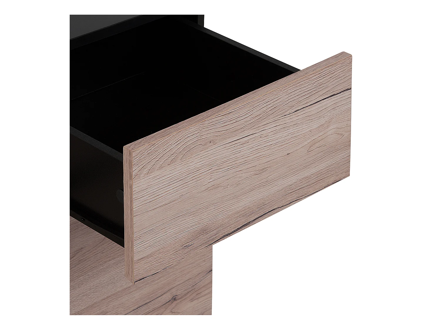Commode hout/metaal lichtbruin/zwart SYDNEY