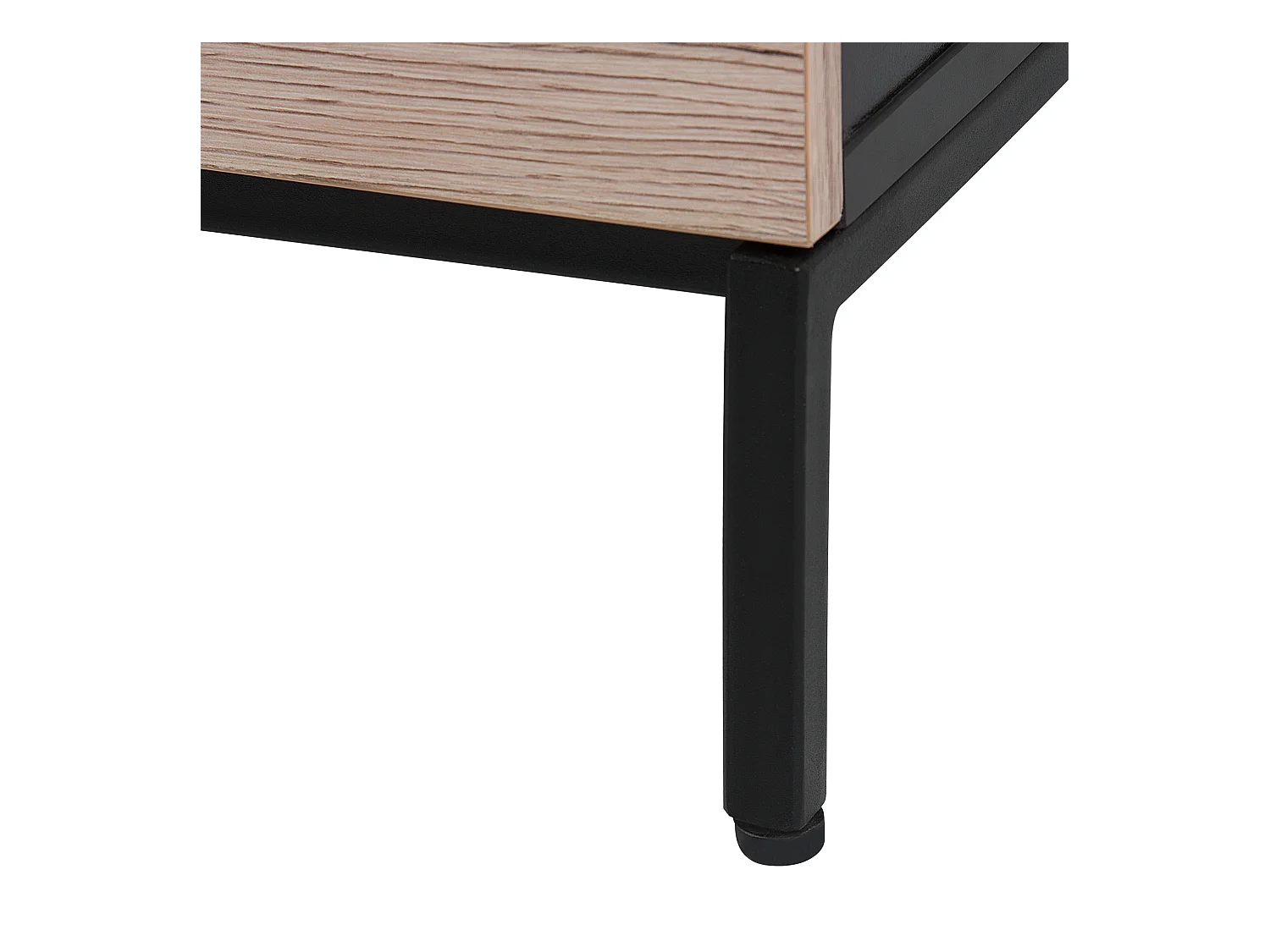 Commode hout/metaal lichtbruin/zwart SYDNEY
