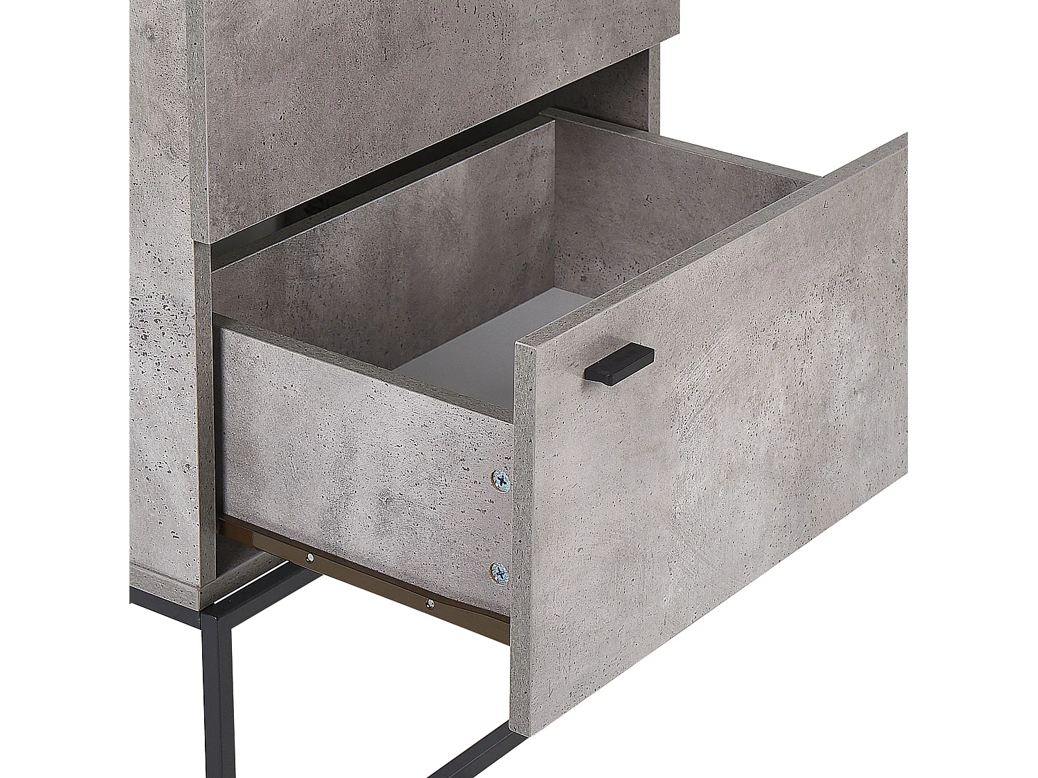 Commode à 4 tiroirs ACRA Effet béton gris