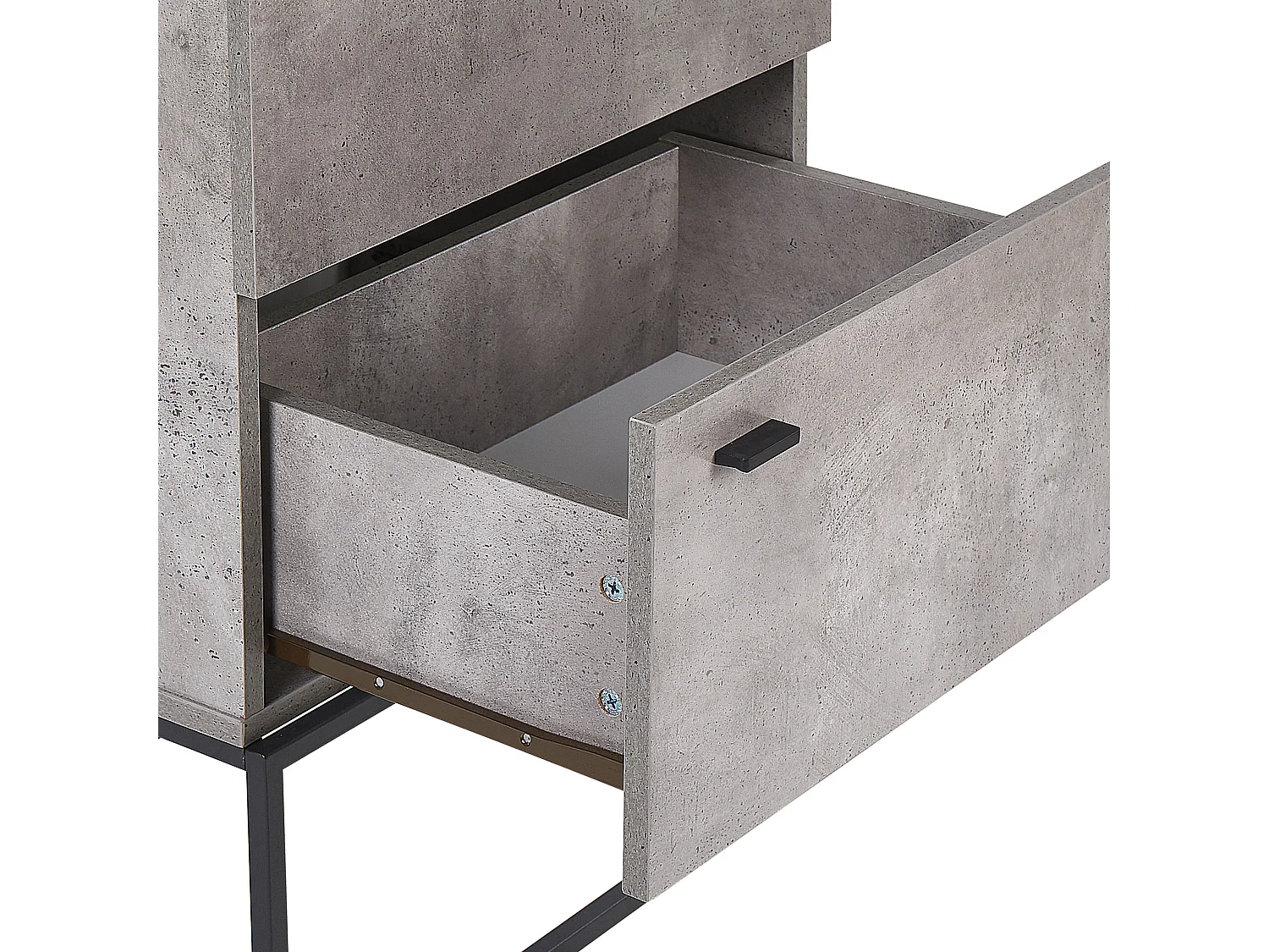 Ladekast 4 lades ACRA Grijs beton-effect