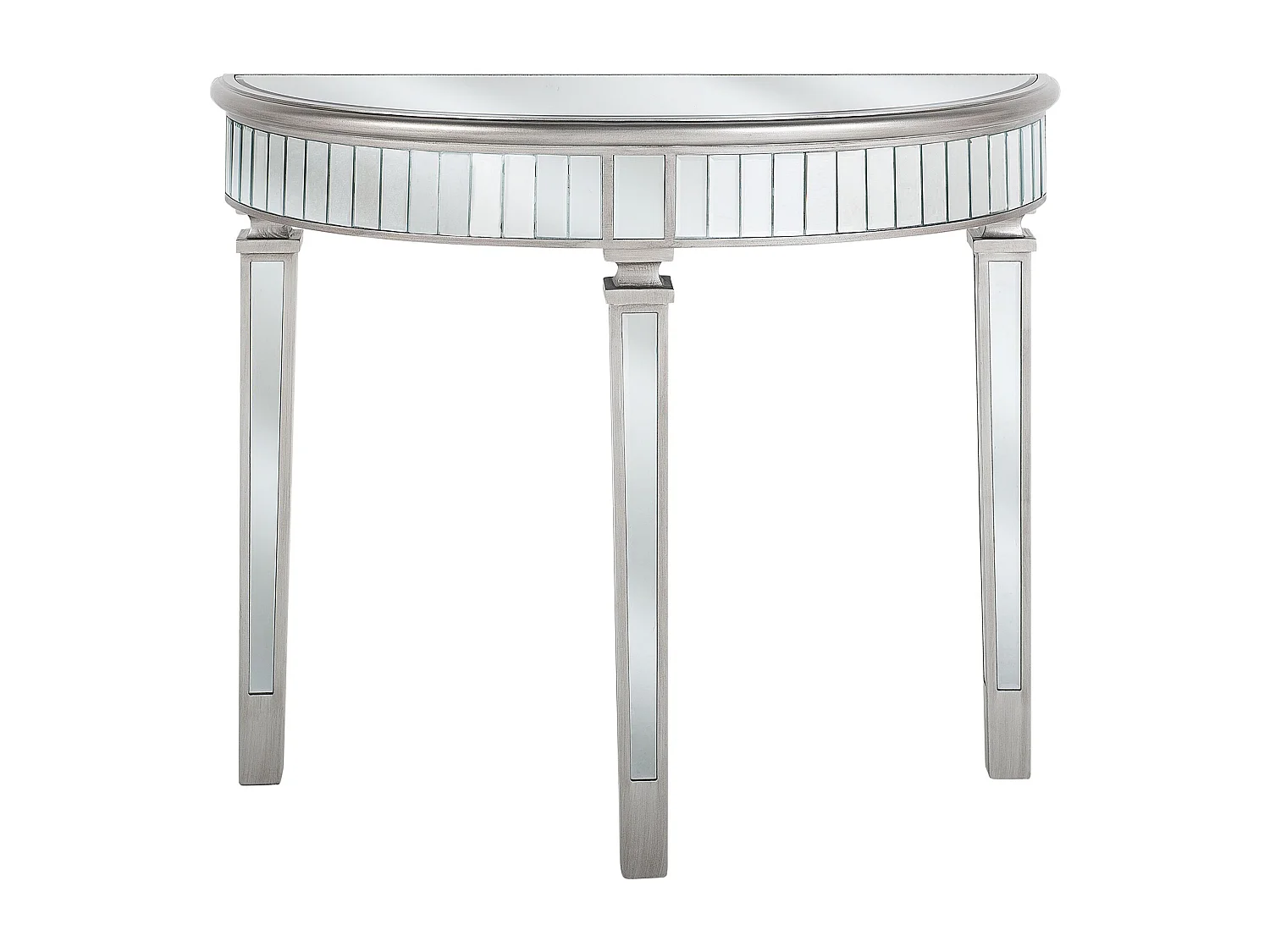 Tavolino consolle TOULOUSE Argento specchiato