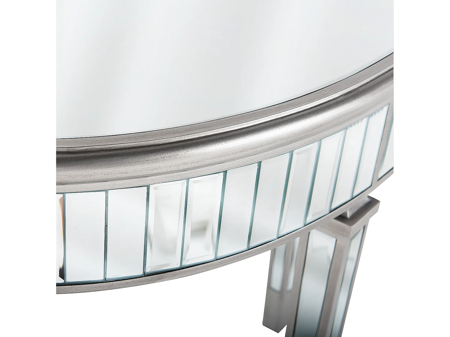 Tavolino consolle TOULOUSE Argento specchiato