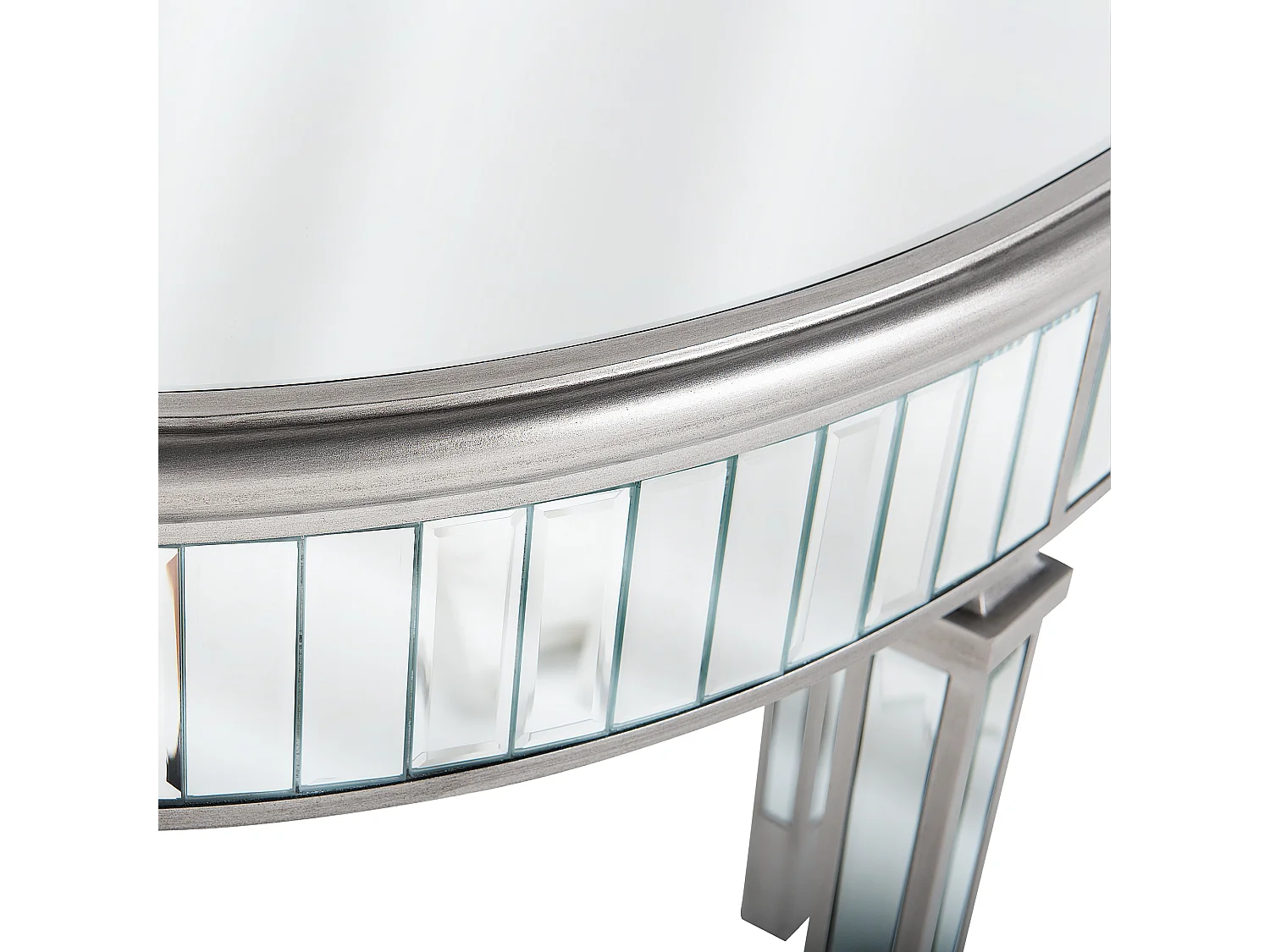 Consoletafel TOULOUSE Spiegelend zilver