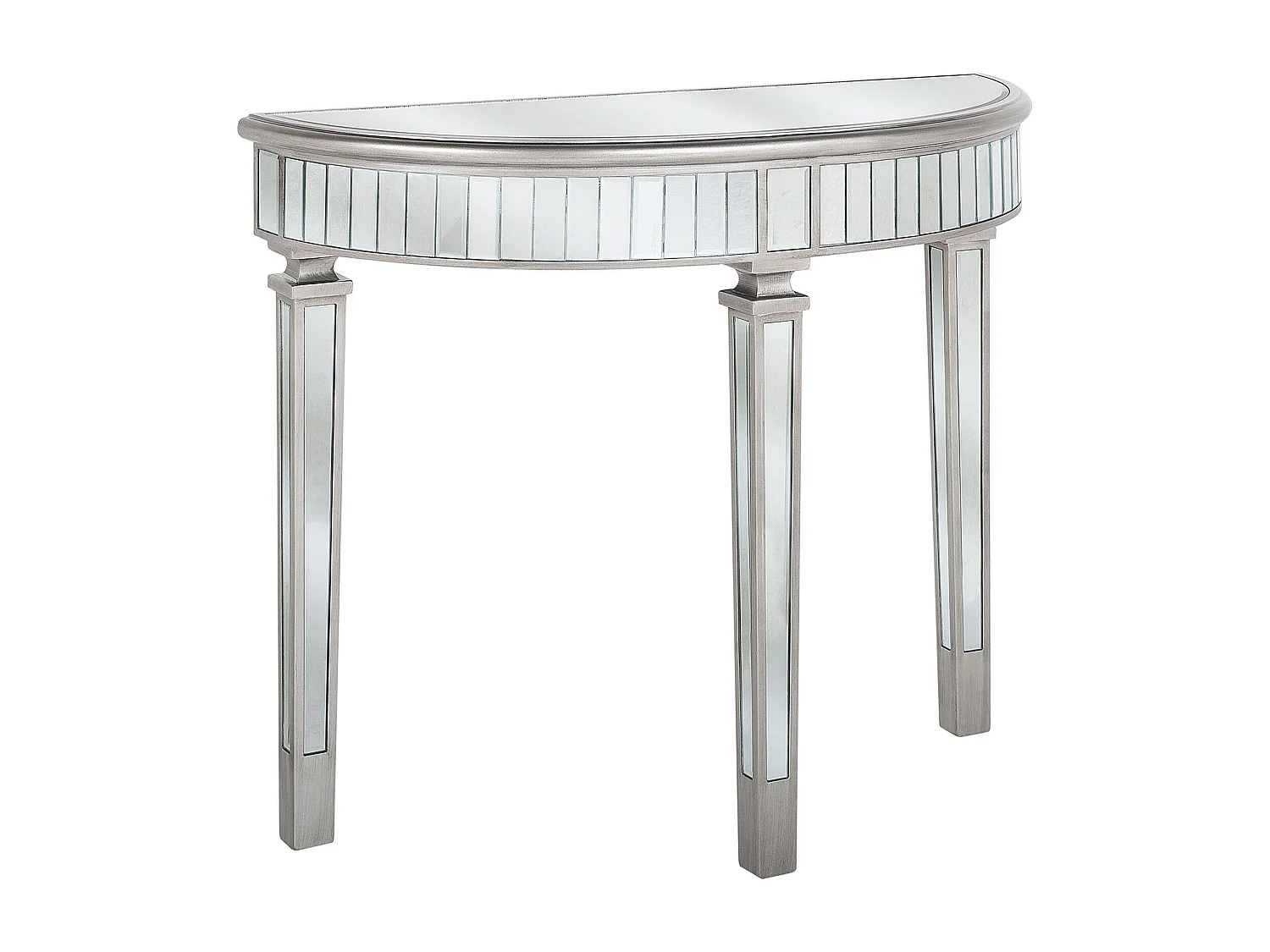 Consoletafel TOULOUSE Spiegelend zilver