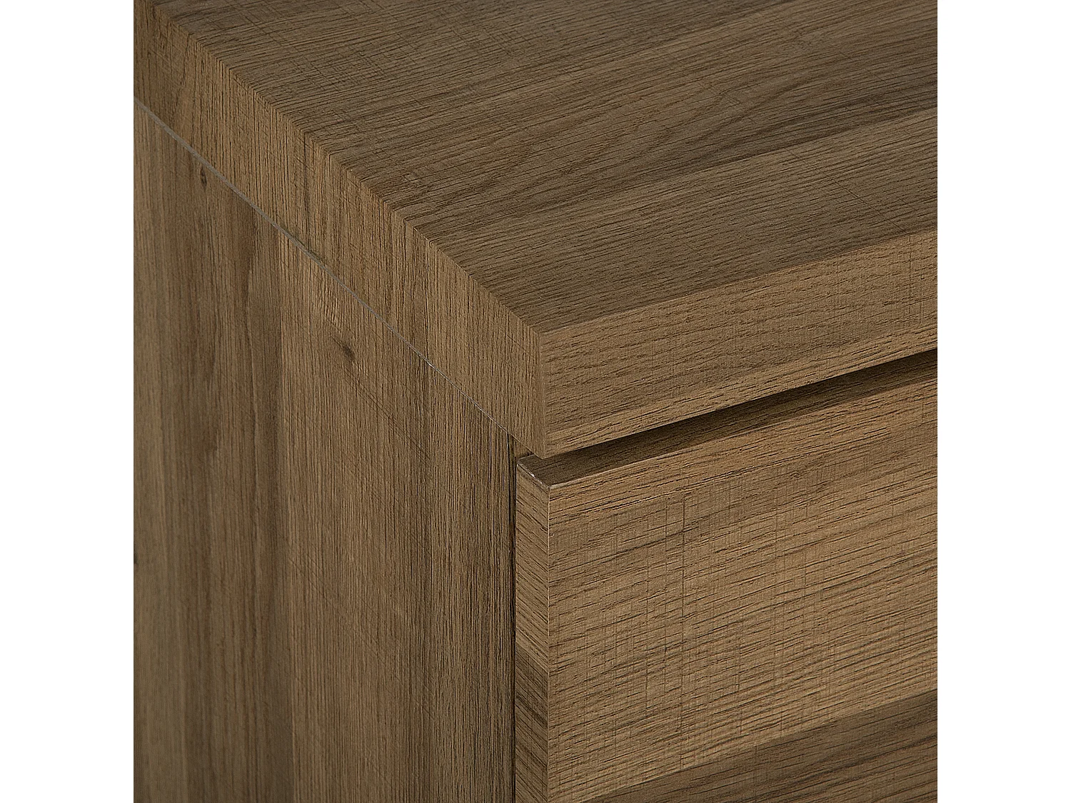 Modernes Sideboard mit 3 Türen dunkler Holzfarbton Industrieller Stil Timber