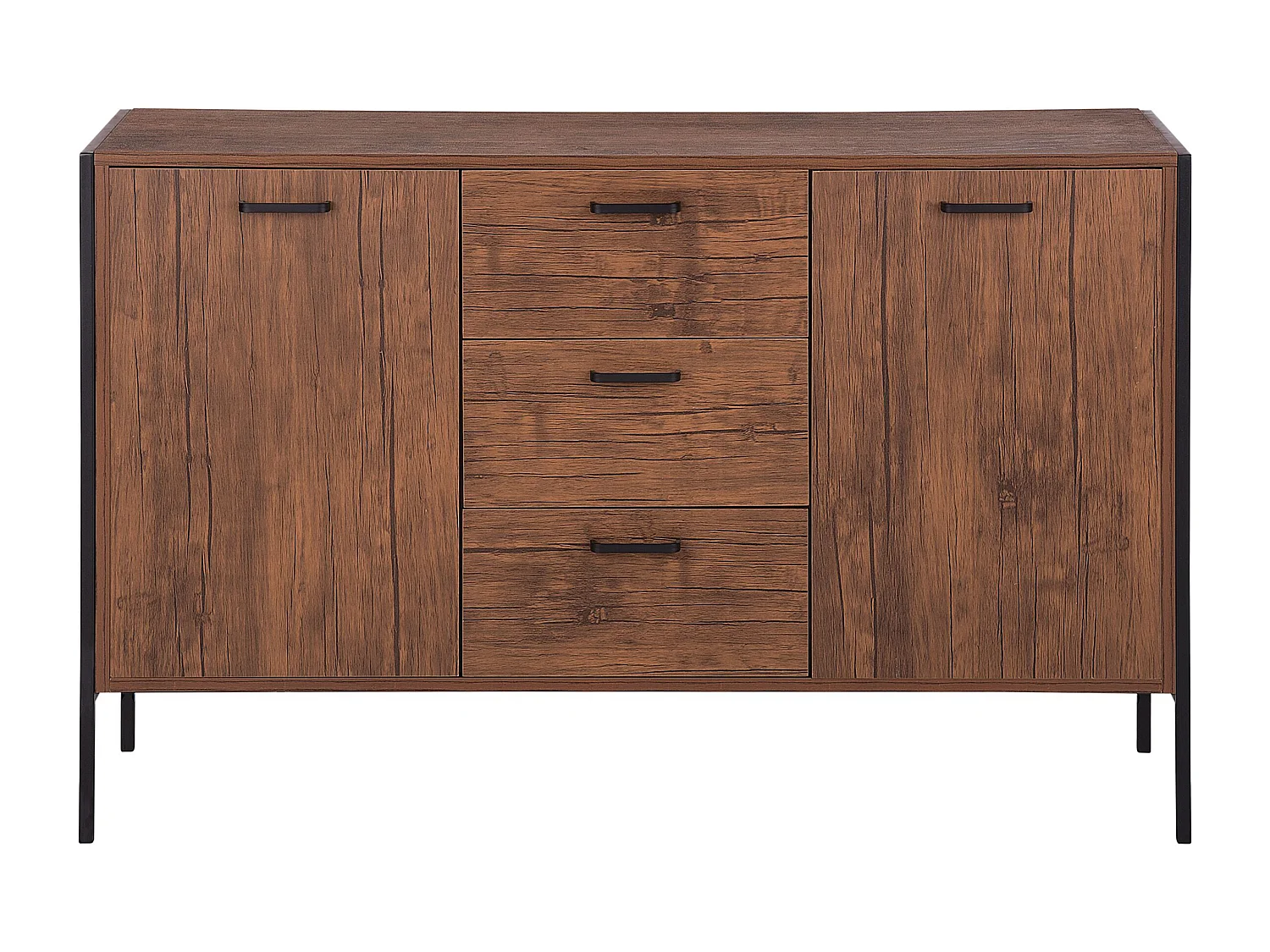 Commode 2 portes TIFTON Marron foncé